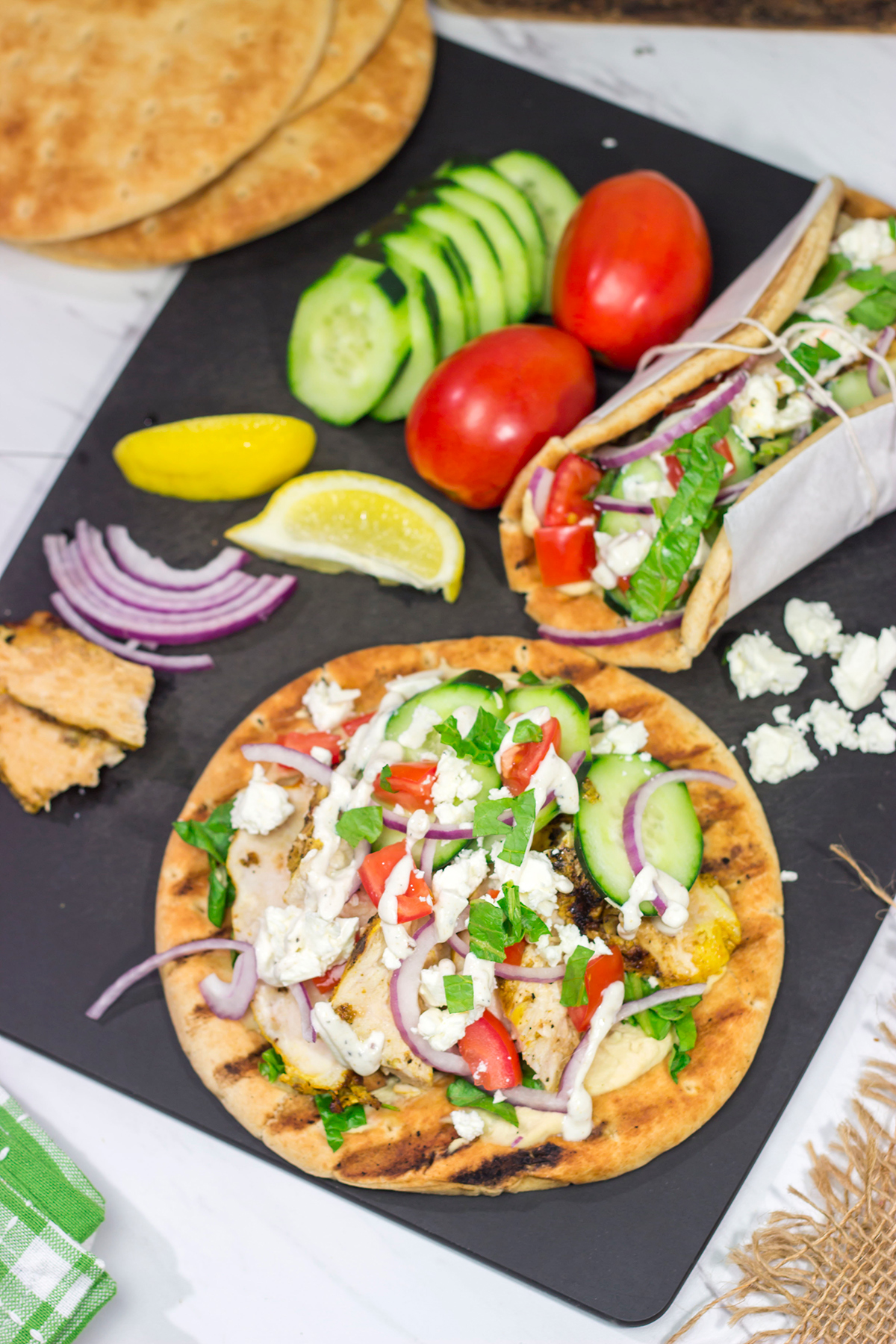 Fire up the grill! These Grilled Chicken Shawarma Wraps are a backyard version of the classic street food...and they're delicious!