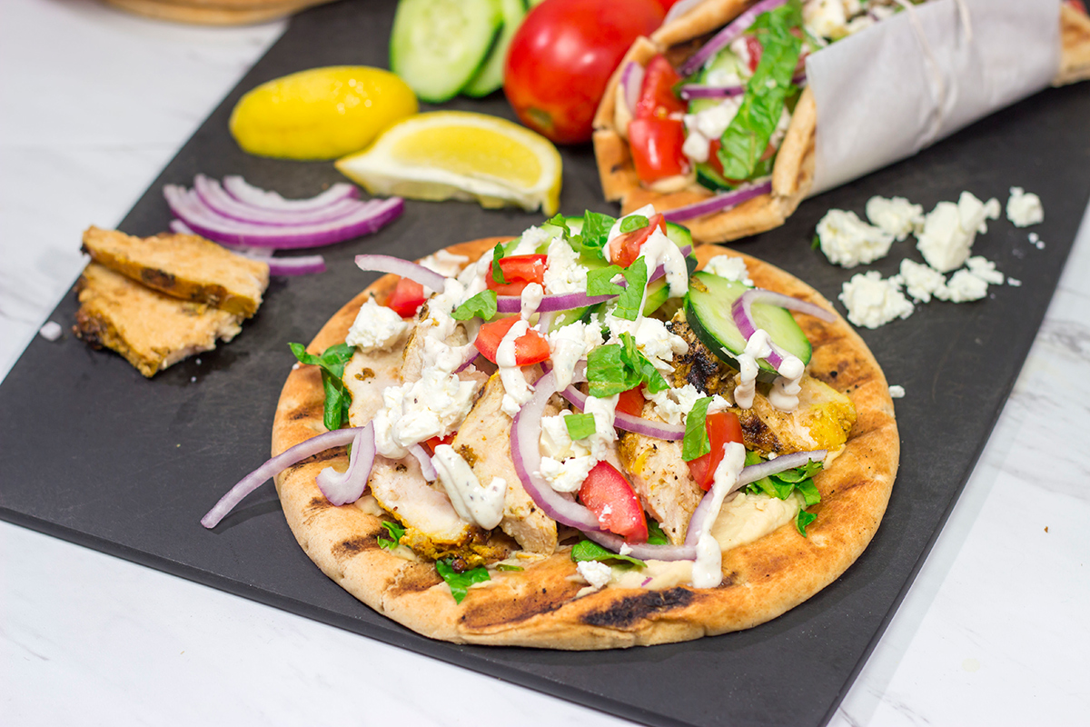 Fire up the grill! These Grilled Chicken Shawarma Wraps are a backyard version of the classic street food...and they're delicious!