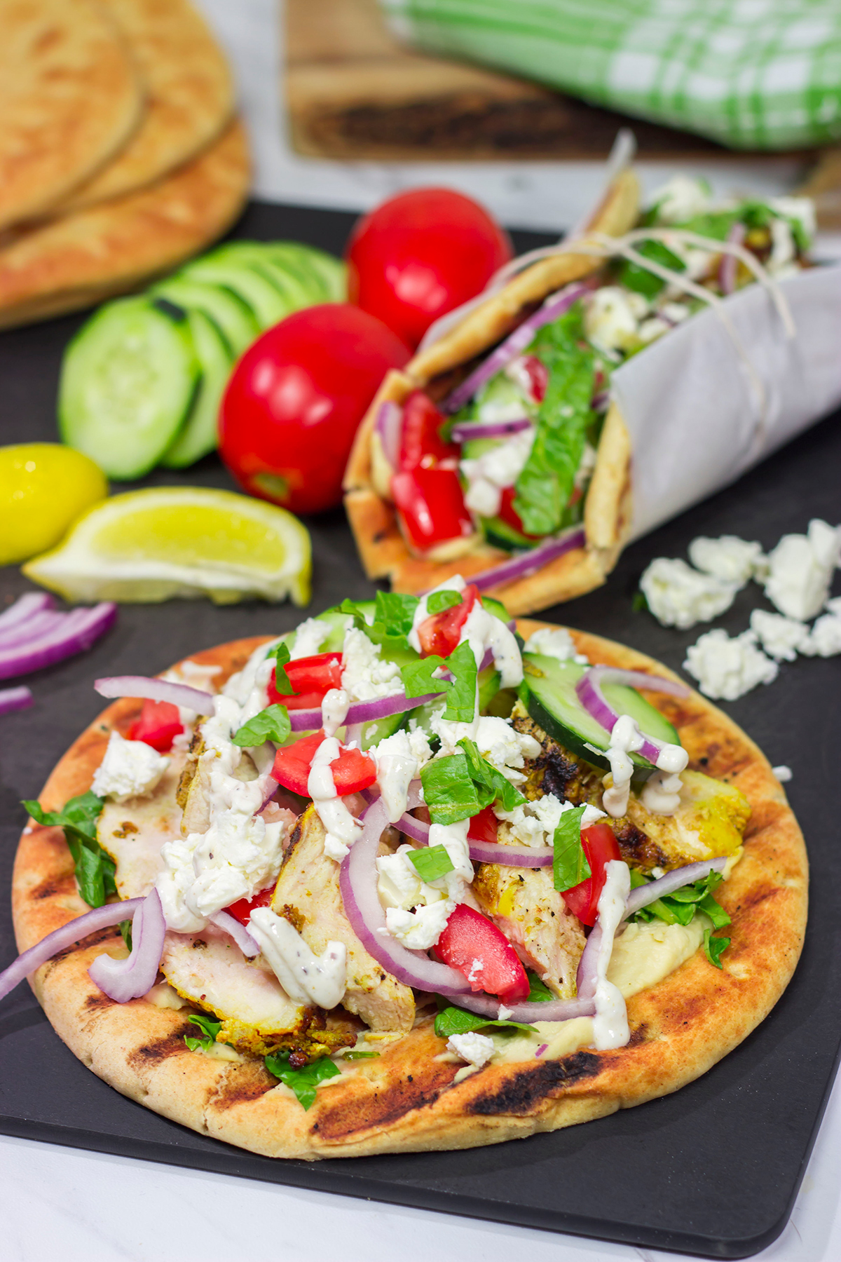 Fire up the grill! These Grilled Chicken Shawarma Wraps are a backyard version of the classic street food...and they're delicious!