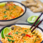 Featuring the classic Thai peanut flavors, this Thai Peanut Butter Ramen is a delicious and easy way to enjoy ramen at home!