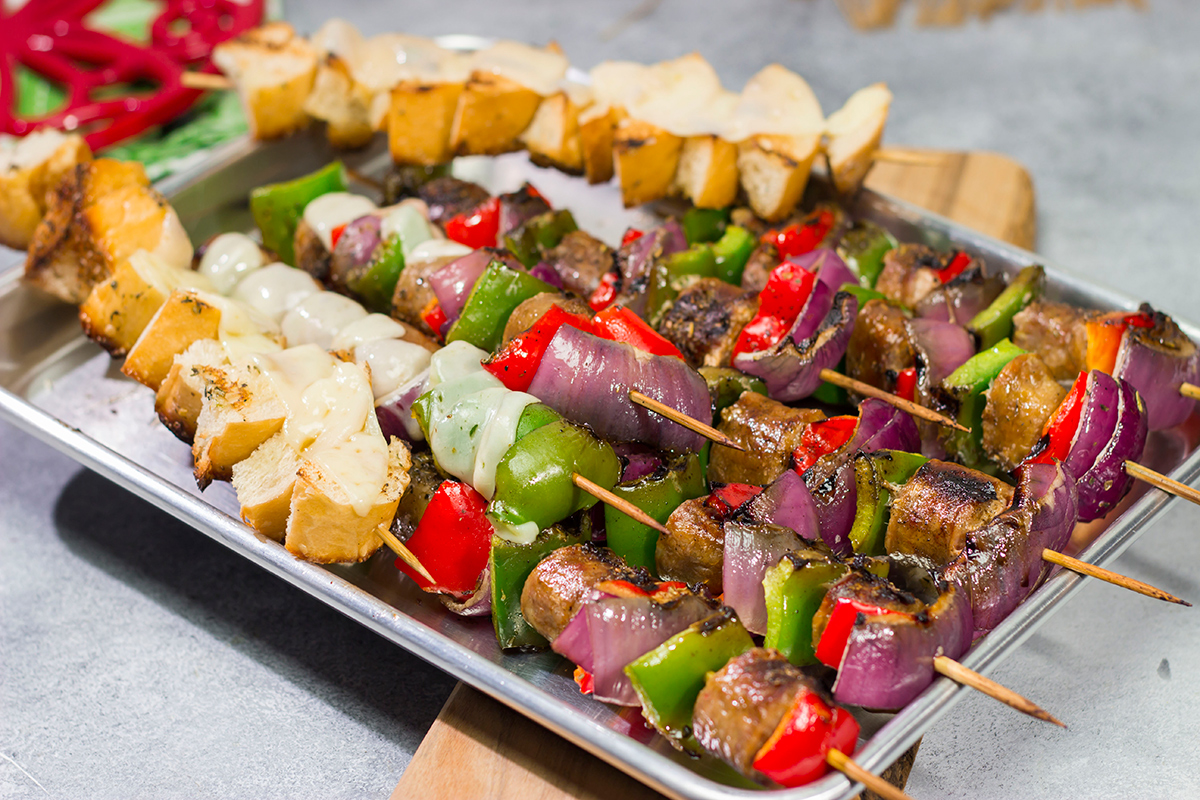 Mix up the grilling routine by turning a classic sandwich into kabobs! These Sausage and Pepper Sandwich Kabobs are a tasty way to enjoy dinner on the grill!