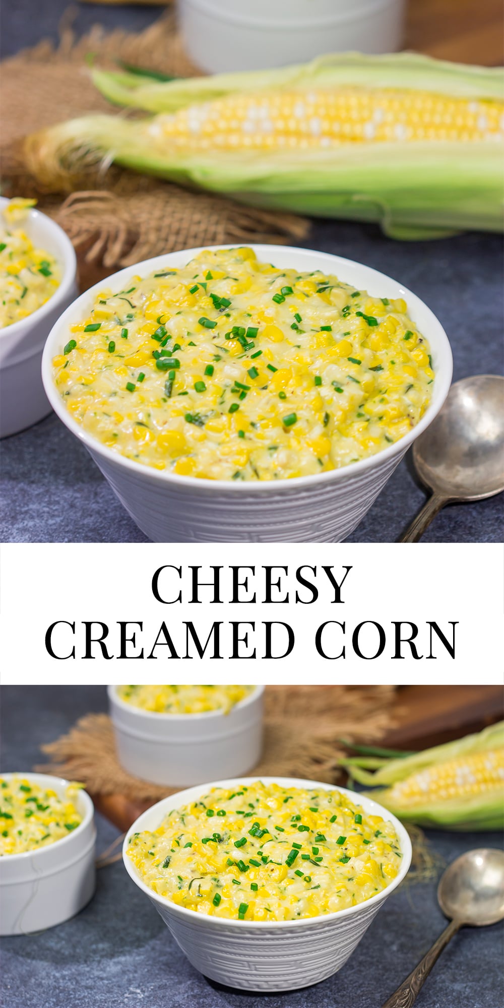 This Cheesy Creamed Corn recipe is a delicious way to celebrate sweet summer corn. Make a batch for dinner tonight!