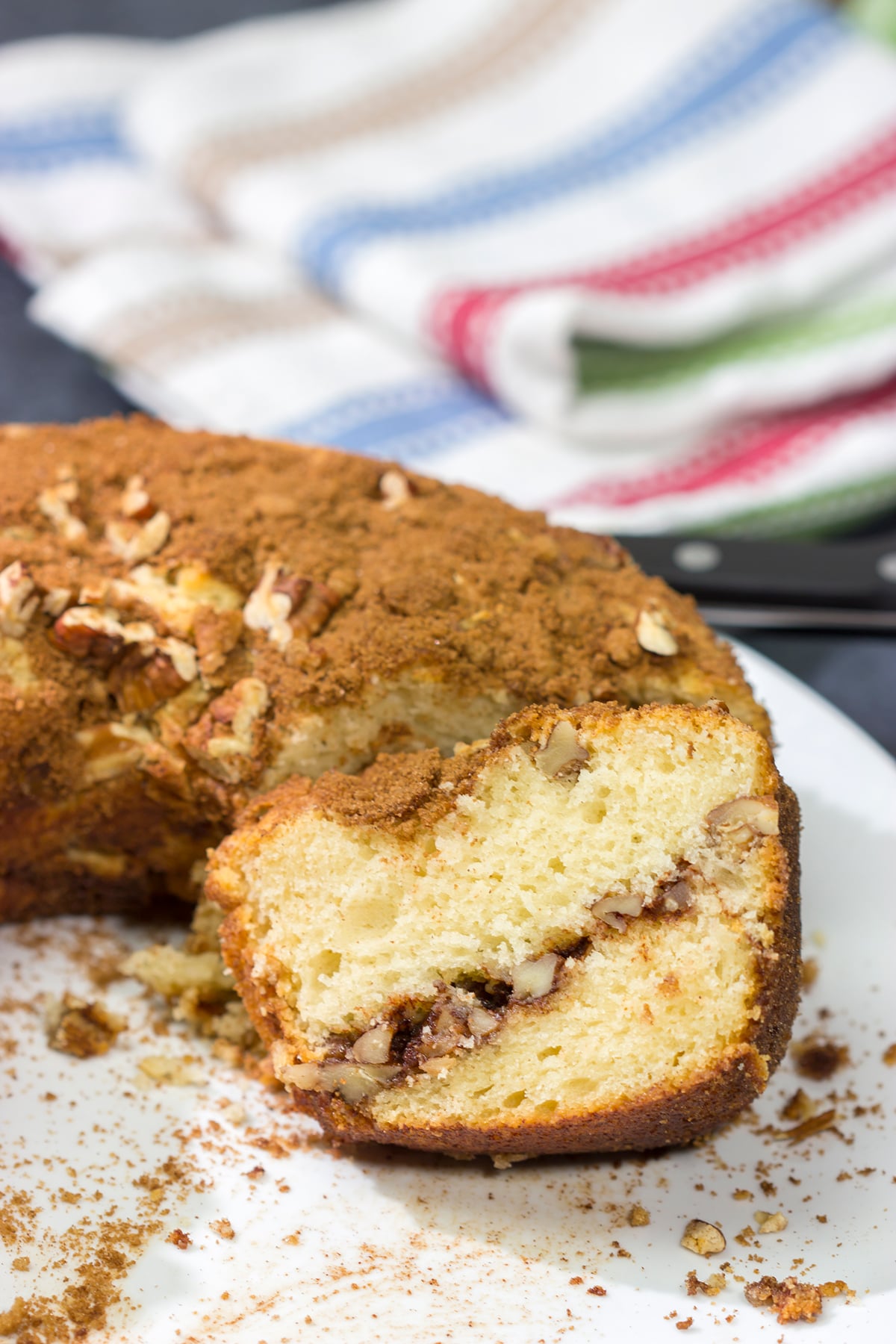 This Cinnamon Crusted Coffee Cake features a tender coffee cake covered entirely with a cinnamon - brown sugar mixture. It's a cinnamon lover's dream!