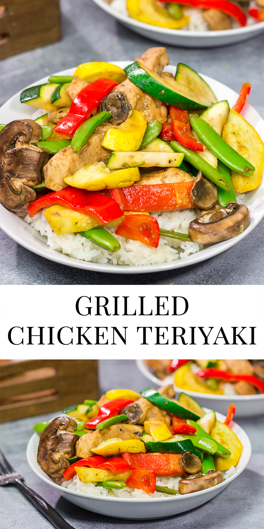 Combining the classic flavors of chicken teriyaki combined with the smoky flavors from the grill, this Grilled Chicken Teriyaki is a fun way to mix up the summer grilling menu!