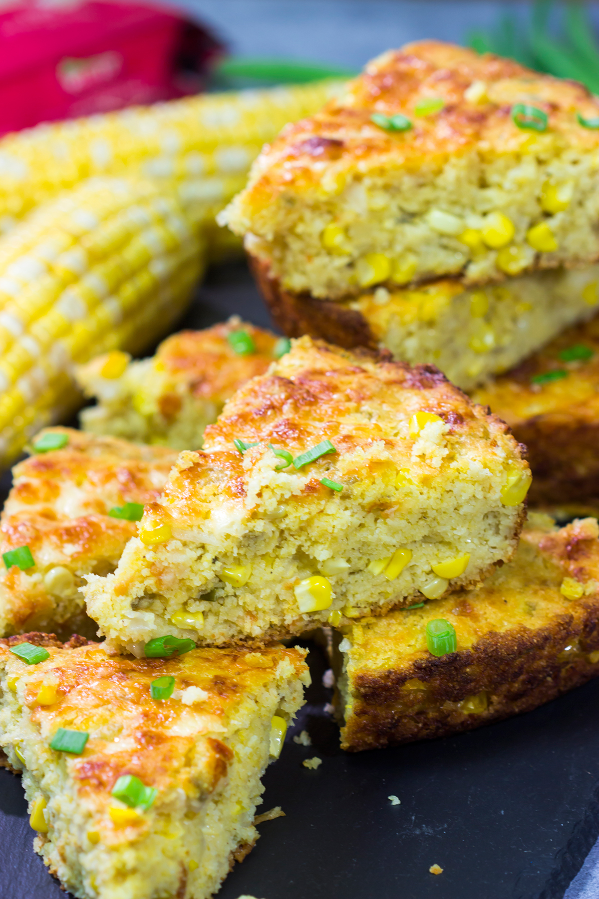 Loaded with cheddar cheese and fresh corn, this Cheesy Skillet Cornbread is a great side dish for late summer or fall meals!
