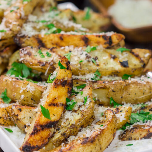 Leave that oven off and fire up the grill! These Grilled Potatoes are an easy and tasty side dish for all sorts of summer meals!