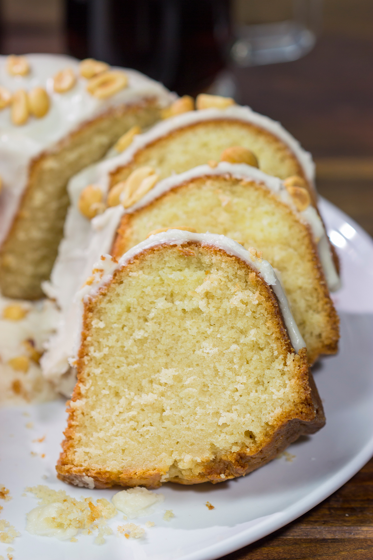 Ever heard of putting peanuts in cola? It's an old-timey Southern tradition! This RC Cola Pound Cake channels that combination. A slice of this cake is salty, sweet and delicious!