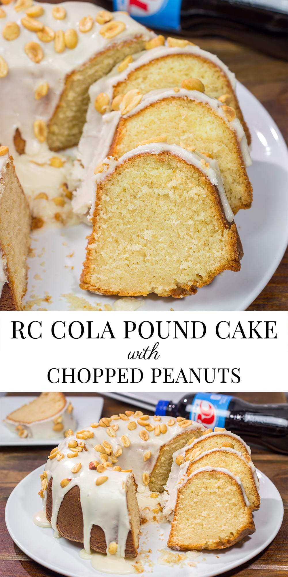 Ever heard of putting peanuts in cola? It's an old-timey Southern tradition! This RC Cola Pound Cake channels that combination. A slice of this cake is salty, sweet and delicious!