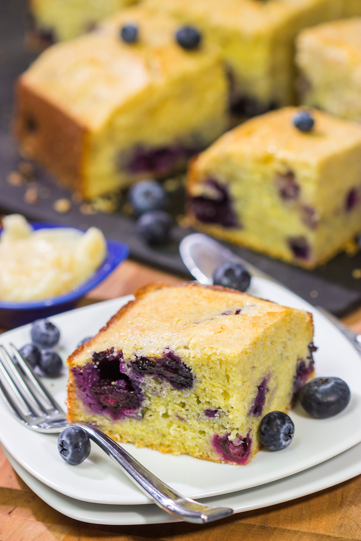 This Blueberry Cornbread is a tasty combination of sweet and savory - and it makes for a fantastic summer side dish!