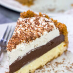 Creamy cheesecake. Rich chocolate pudding. Fresh whipped cream. They all come together in this delicious Chocolate Cream Pie Cheesecake. Grab a slice tonight!