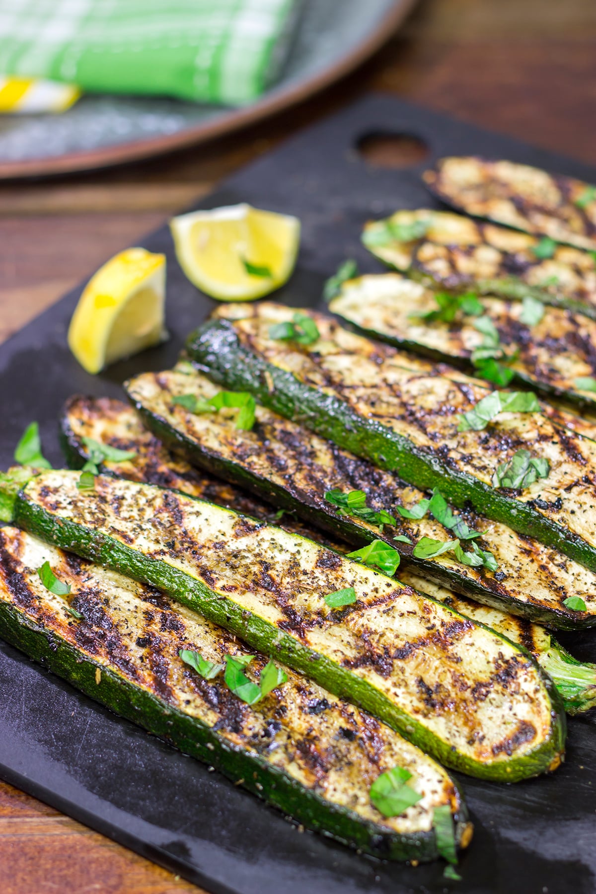 Featuring a simple combination of herbs, this Grilled Zucchini recipe makes for an easy and tasty summer side dish!