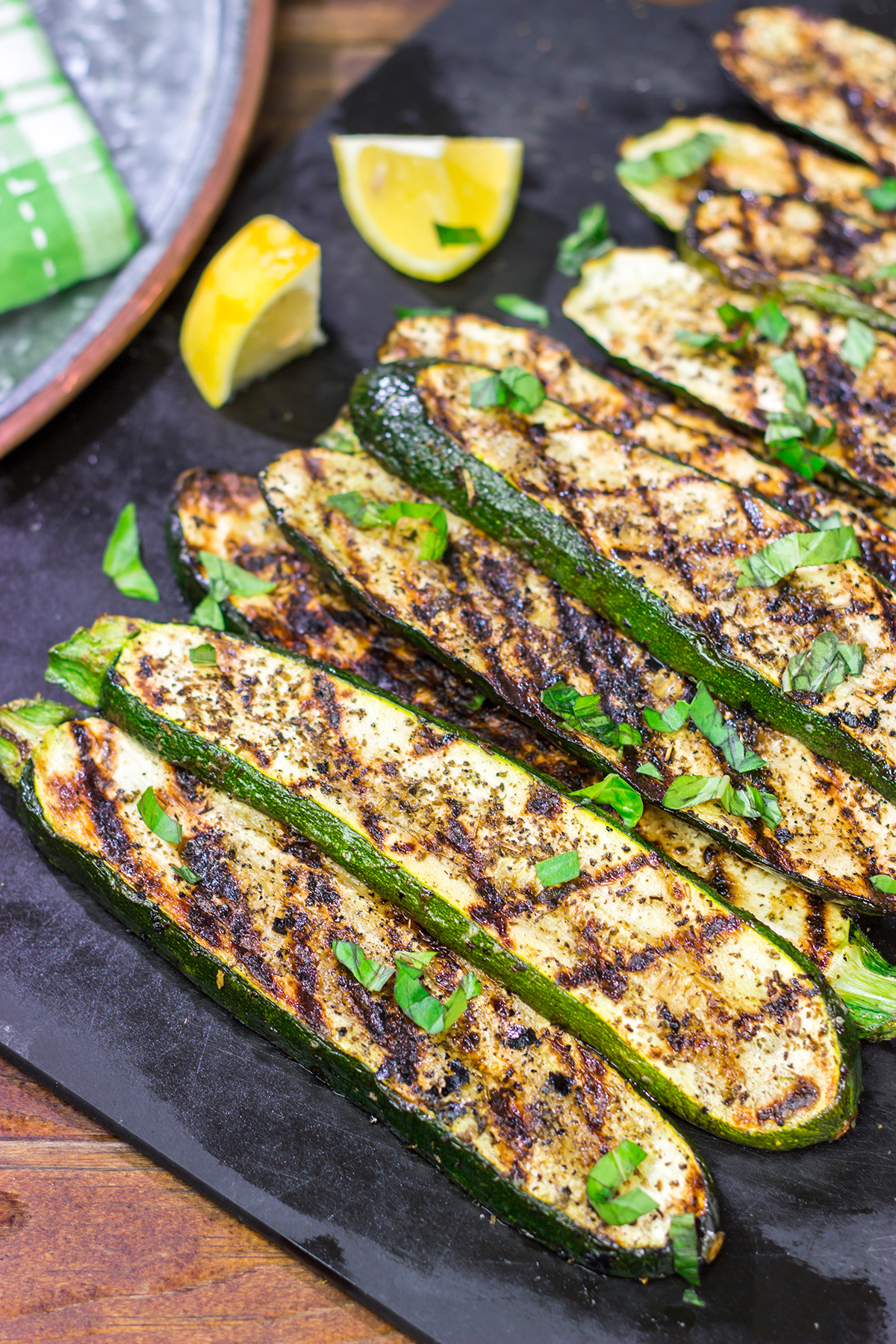 Featuring a simple combination of herbs, this Grilled Zucchini recipe makes for an easy and tasty summer side dish!