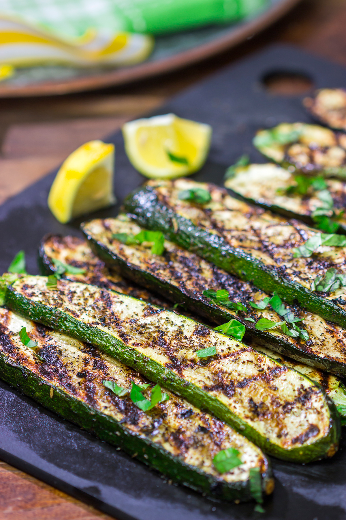 Featuring a simple combination of herbs, this Grilled Zucchini recipe makes for an easy and tasty summer side dish!