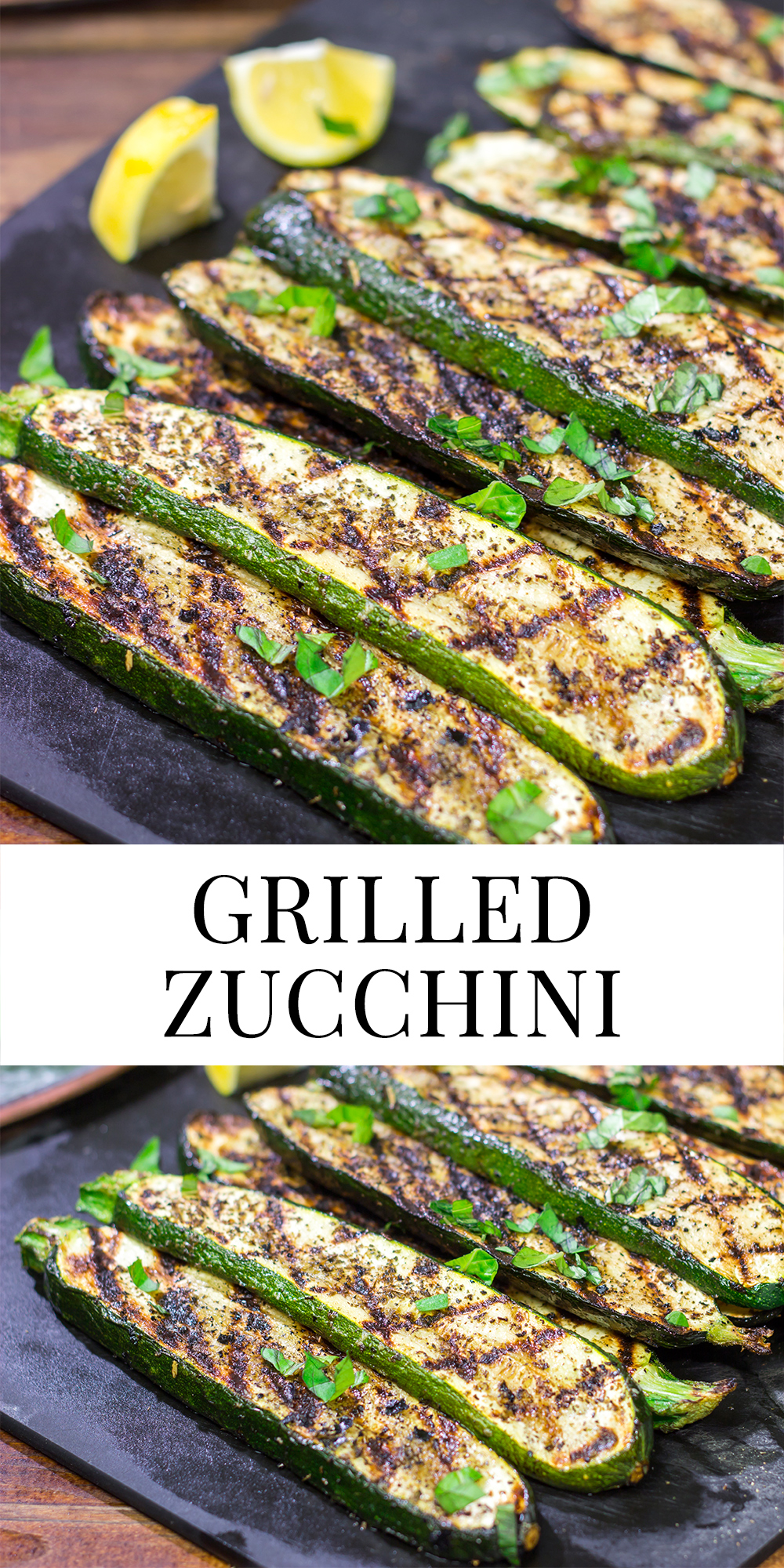 Featuring a simple combination of herbs, this Grilled Zucchini recipe makes for an easy and tasty summer side dish!