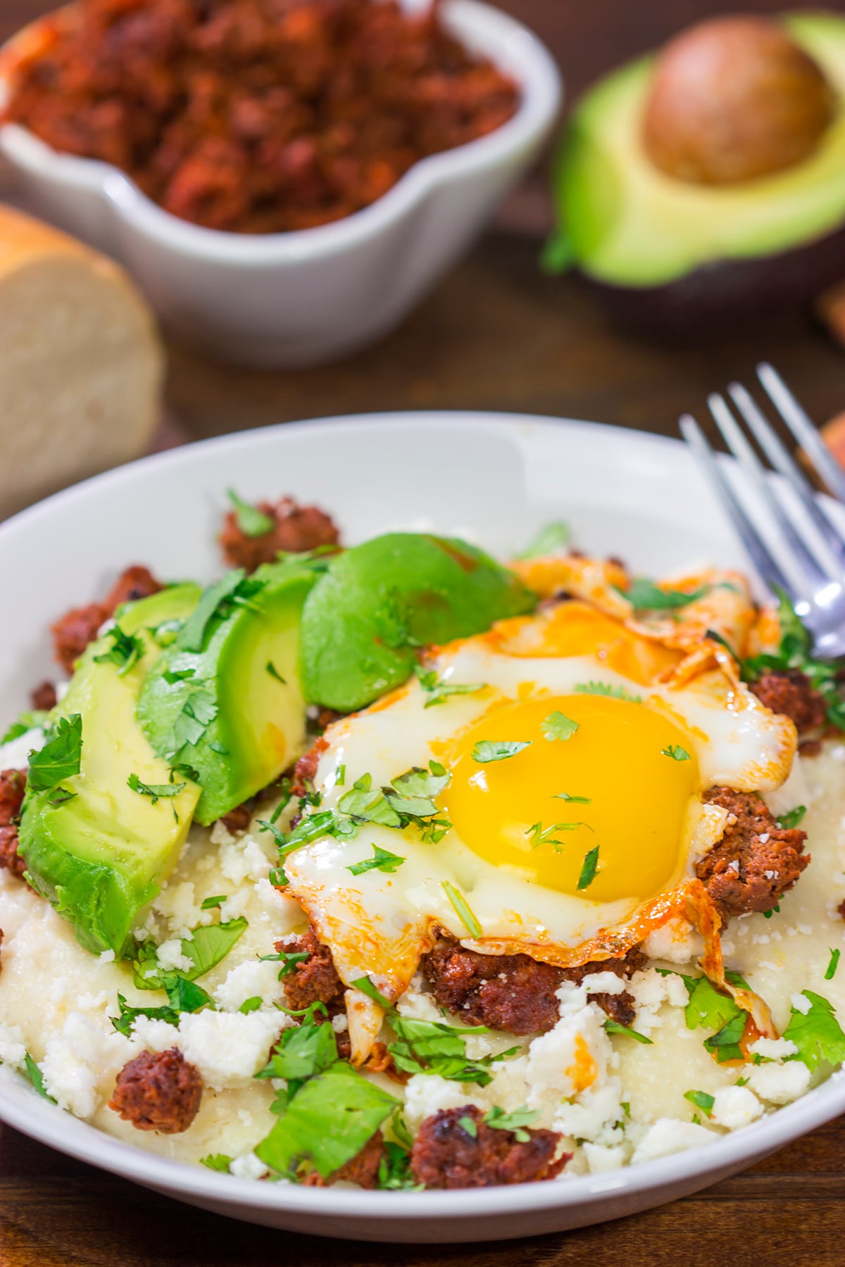 Classic Mexican meets classic Southern with this Huevos Rancheros Grits Bowl! Serve this grits bowl for brunch, and everyone will be begging for more!