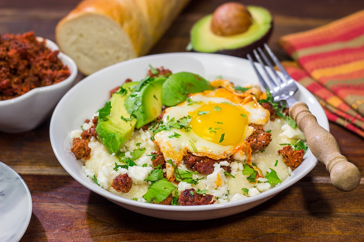 Classic Mexican meets classic Southern with this Huevos Rancheros Grits Bowl! Serve this grits bowl for brunch, and everyone will be begging for more!