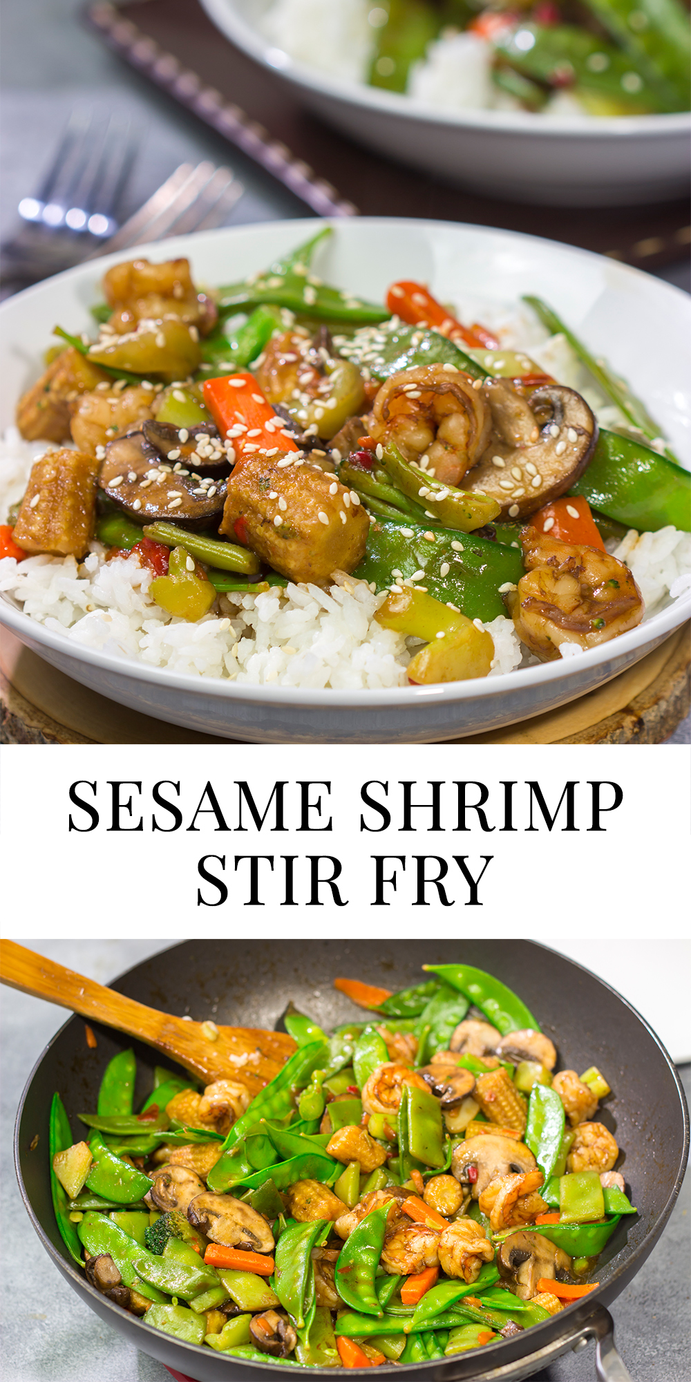 Looking for a quick weeknight meal? This Sesame Shrimp Stir Fry is packed with flavor, and it's easy to make!