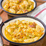 These Southern Lima Beans are cooked from scratch for a meaty, rich flavor. They make for a great side dish any time of the year!