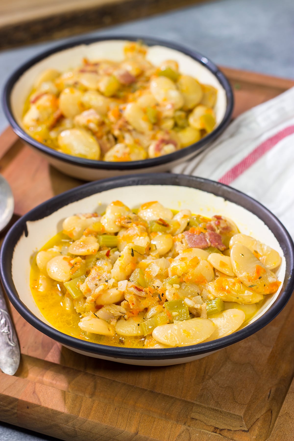These Southern Lima Beans are cooked from scratch for a meaty, rich flavor. They make for a great side dish any time of the year!