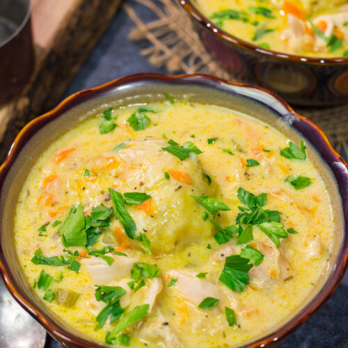 This Old Fashioned Chicken and Dumplings recipe is classic homestyle cooking at its best. It's perfect for a chilly winter night!