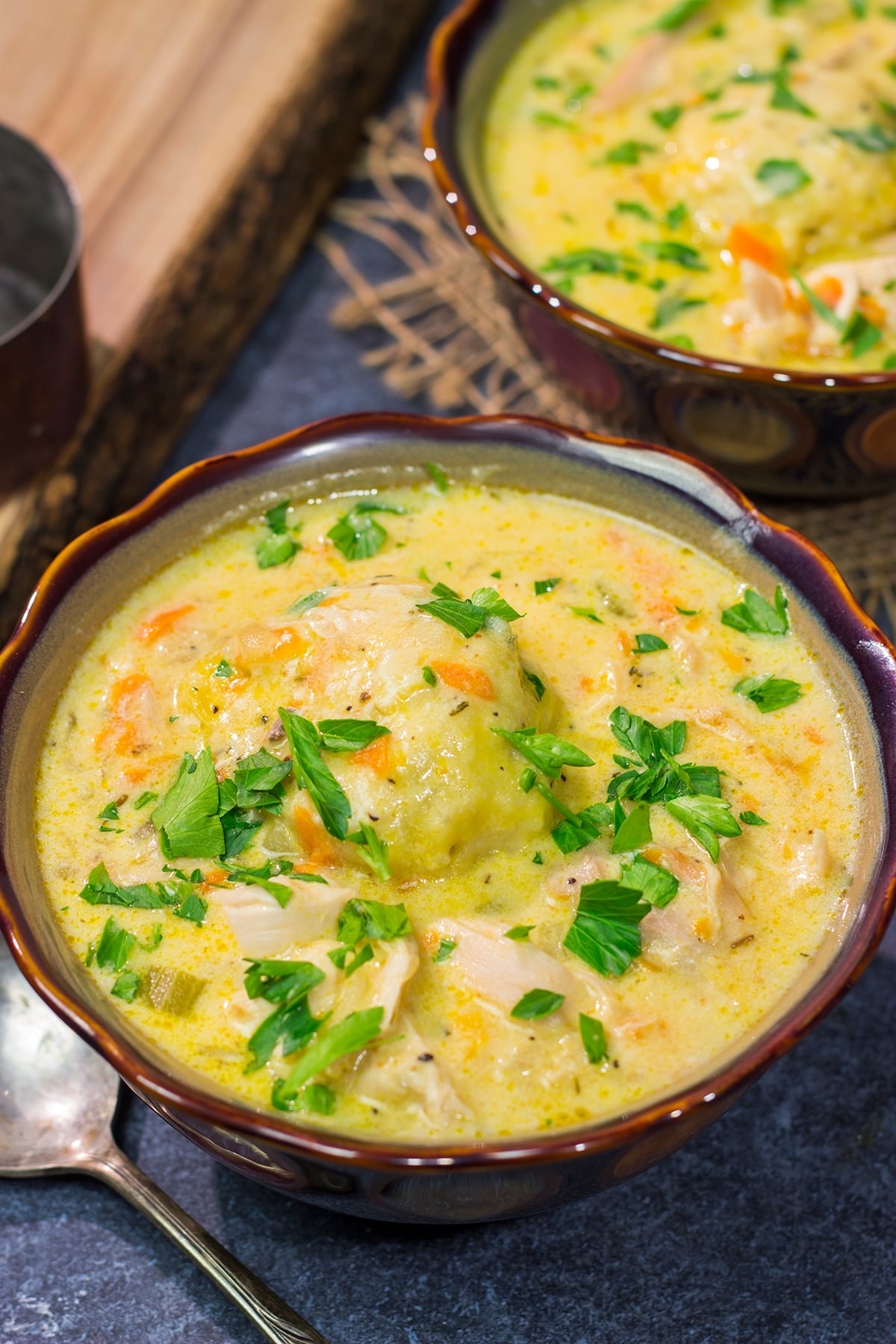 This Old Fashioned Chicken and Dumplings recipe is classic homestyle cooking at its best. It's perfect for a chilly winter night!