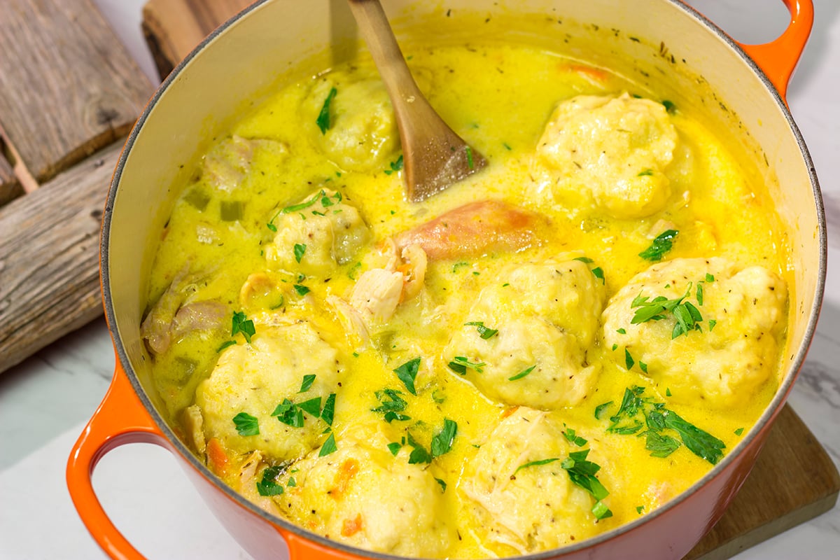 This Old Fashioned Chicken and Dumplings recipe is classic homestyle cooking at its best. It's perfect for a chilly winter night!