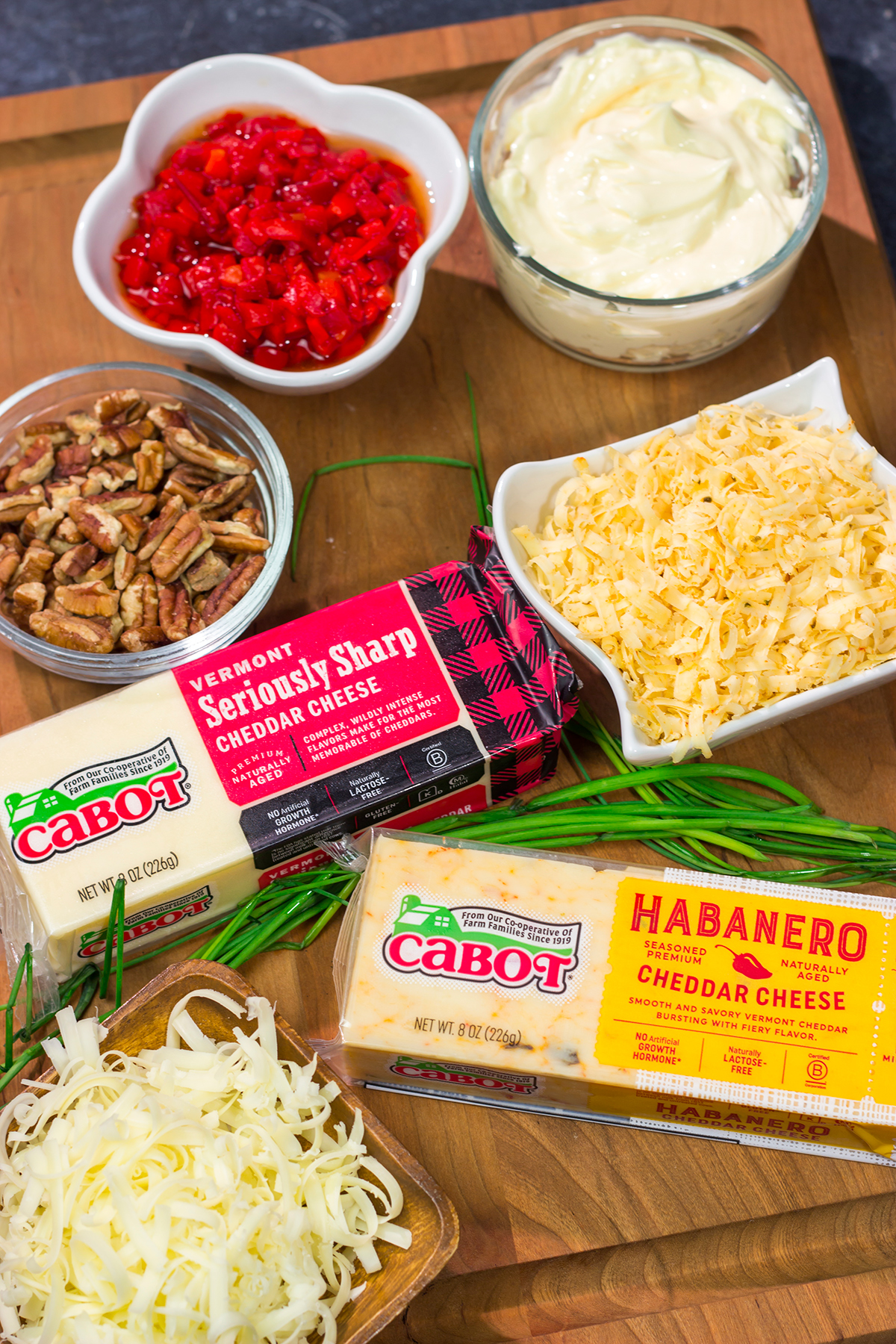 This Pecan Habanero Pimento Cheese is a classic Southern cheese spread...with a spicy kick! Grab some crackers and make a batch today!