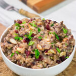 This Slow Cooker Wild Rice recipe is an easy and delicious recipe. It makes for a great side dish for weeknight meals!