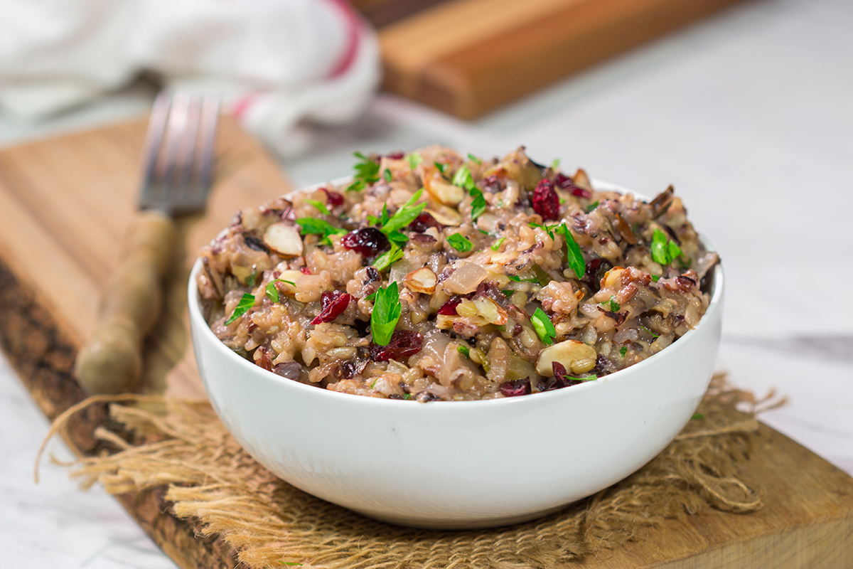 This Slow Cooker Wild Rice recipe is an easy and delicious recipe. It makes for a great side dish for weeknight meals!