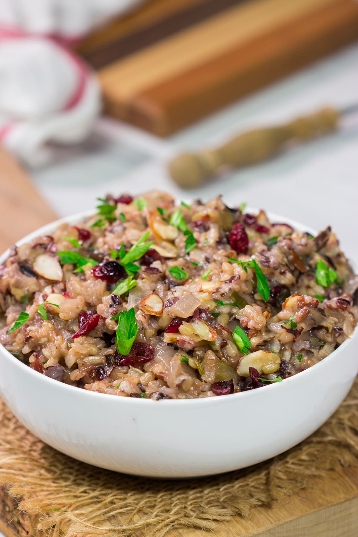 This Slow Cooker Wild Rice recipe is an easy and delicious recipe. It makes for a great side dish for weeknight meals!