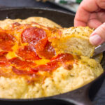 This Pepperoni Pizza Dip features all of the classic pizza flavors...in dip form. It's a great game day appetizer to share with friends!