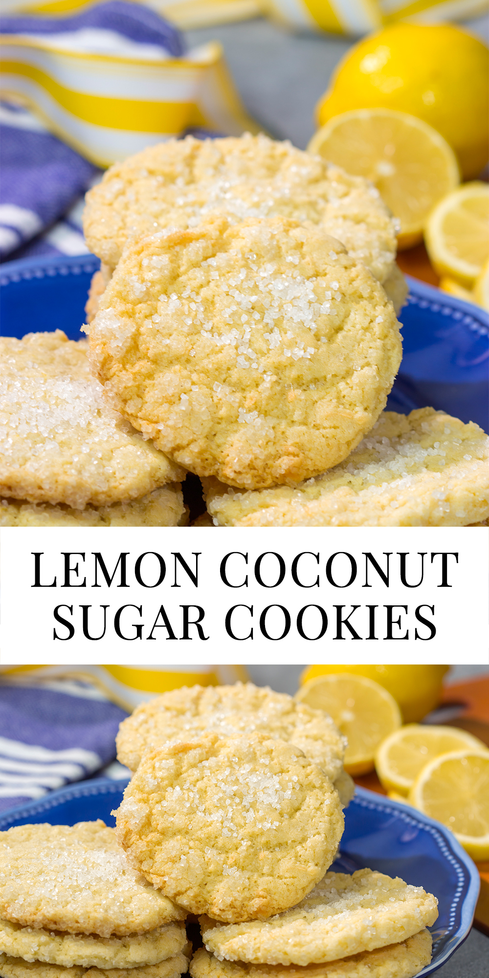 Looking for a tasty citrus-flavored dessert? These Lemon Coconut Sugar Cookies are packed with flavor...and they're absolutely delicious!