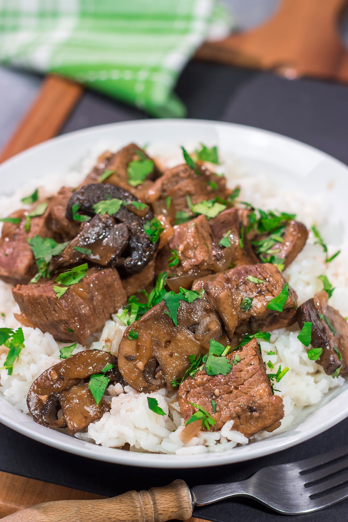 Craving some classic winter comfort food? These Slow Cooker Beef Tips are easy and delicious!