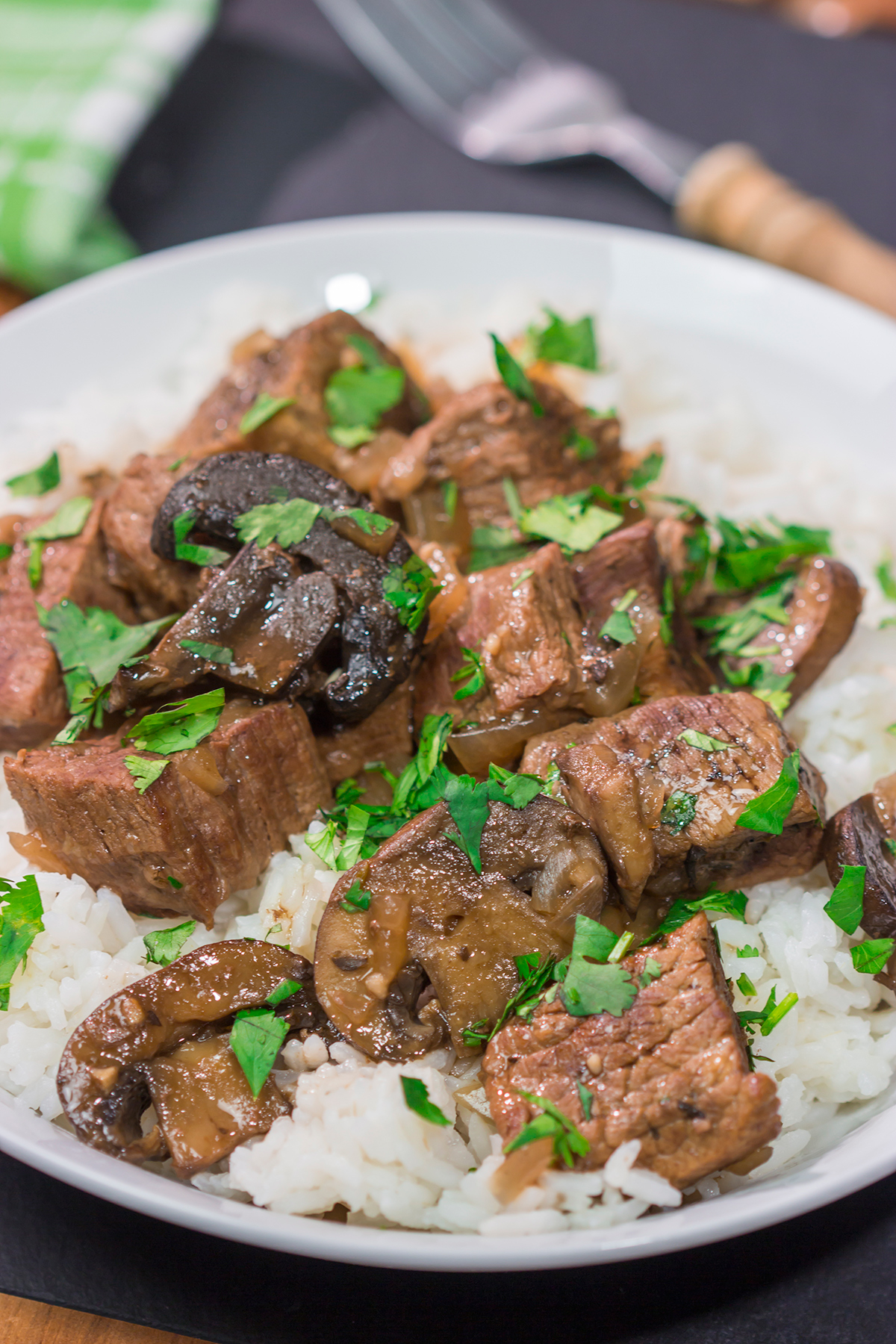 Craving some classic winter comfort food? These Slow Cooker Beef Tips are easy and delicious!