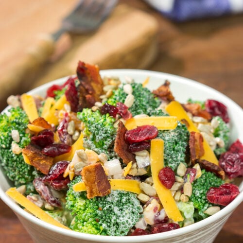 Broccoli Salad is a classic summer side dish! This no-bake recipe is packed with flavor, and it's perfect for summer picnics and potlucks.