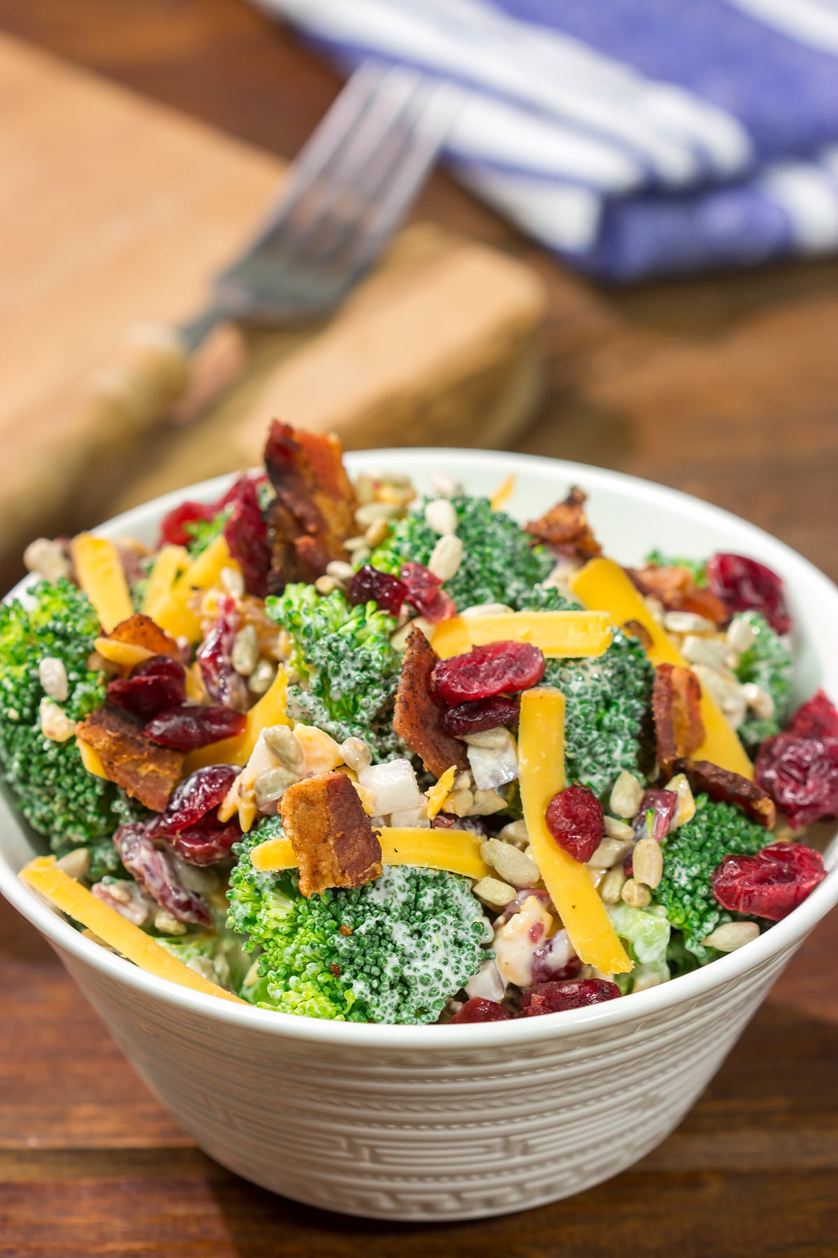 Broccoli Salad is a classic summer side dish! This no-bake recipe is packed with flavor, and it's perfect for summer picnics and potlucks.