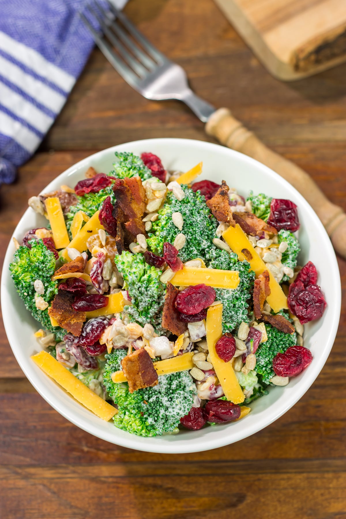Broccoli Salad is a classic summer side dish! This no-bake recipe is packed with flavor, and it's perfect for summer picnics and potlucks.
