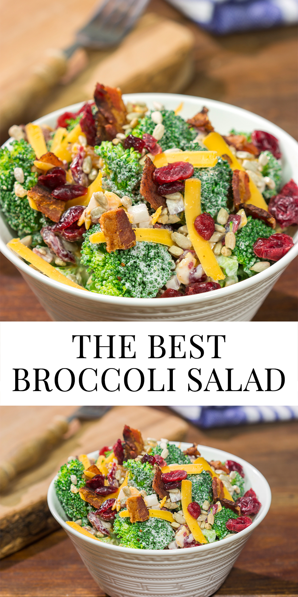 Broccoli Salad is a classic summer side dish! This no-bake recipe is packed with flavor, and it's perfect for summer picnics and potlucks.