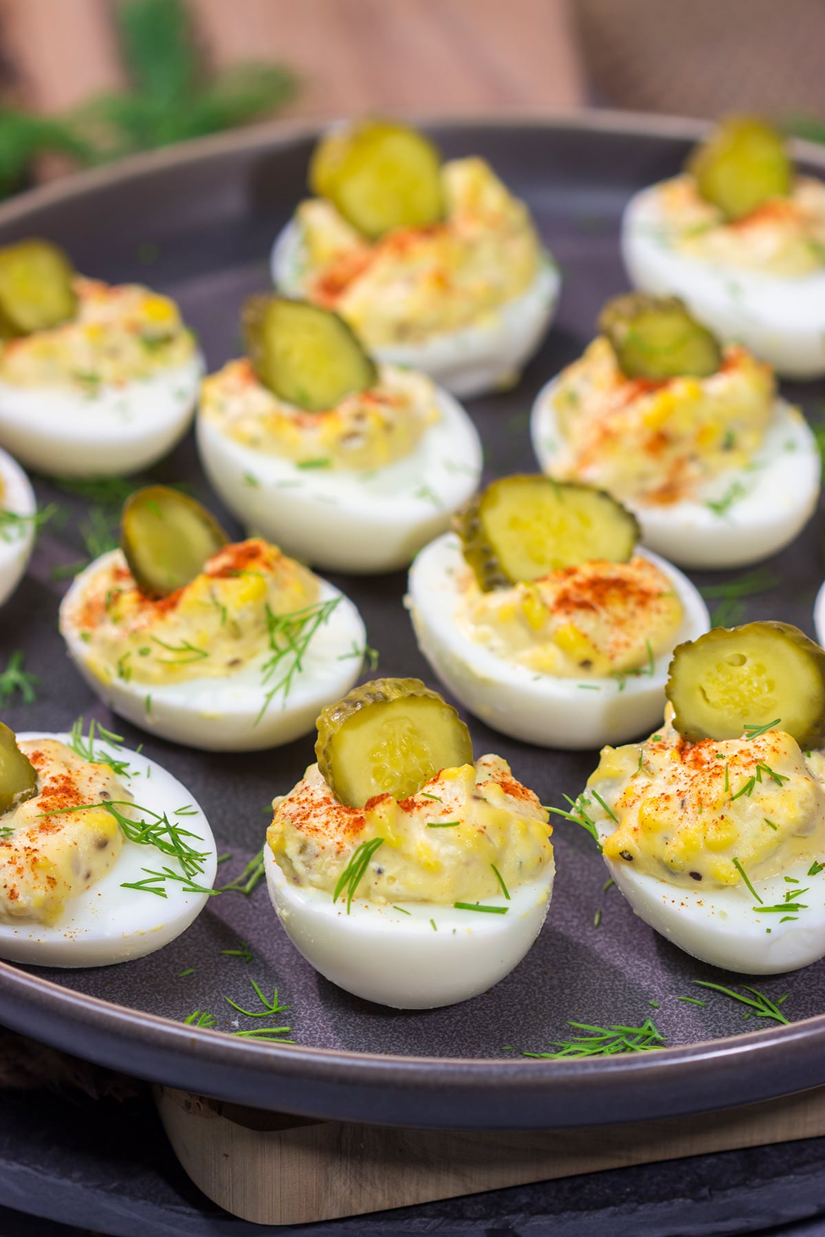 This Southern Deviled Eggs recipe is a classic appetizer for family gatherings and picnics. The eggs are filled with a creamy, delicious filling - perfect finger food!