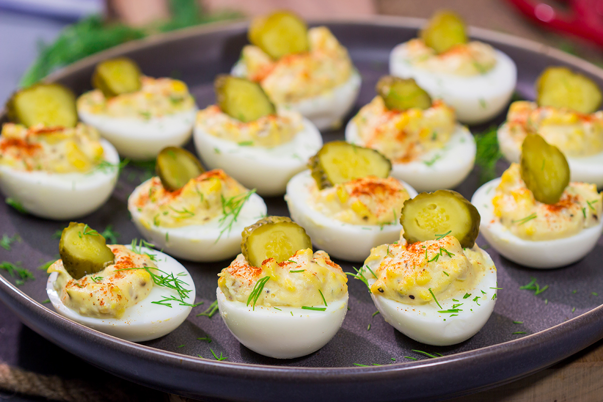 This Southern Deviled Eggs recipe is a classic appetizer for family gatherings and picnics. The eggs are filled with a creamy, delicious filling - perfect finger food!