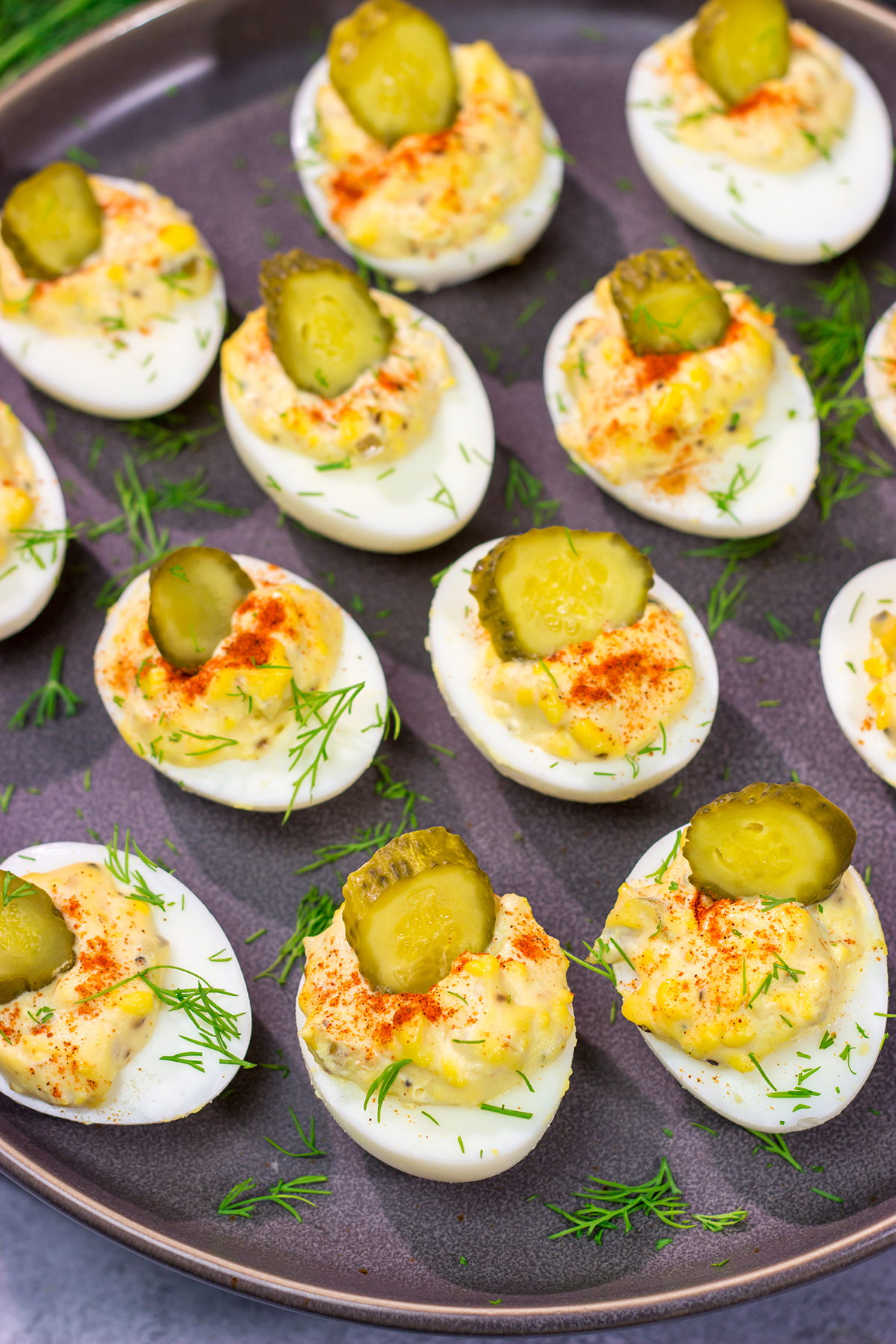 This Southern Deviled Eggs recipe is a classic appetizer for family gatherings and picnics. The eggs are filled with a creamy, delicious filling - perfect finger food!