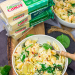 Elevate your mac and cheese game with this Spinach Artichoke Mac and Cheese. This bold and creamy recipe is the ultimate definition of comfort food!