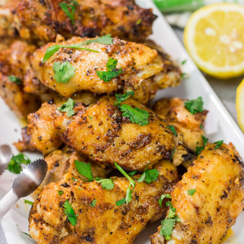 These Lemon Pepper Wings are perfect for summer barbecues in the backyard! Go ahead and make a double batch - you'll be glad you did!
