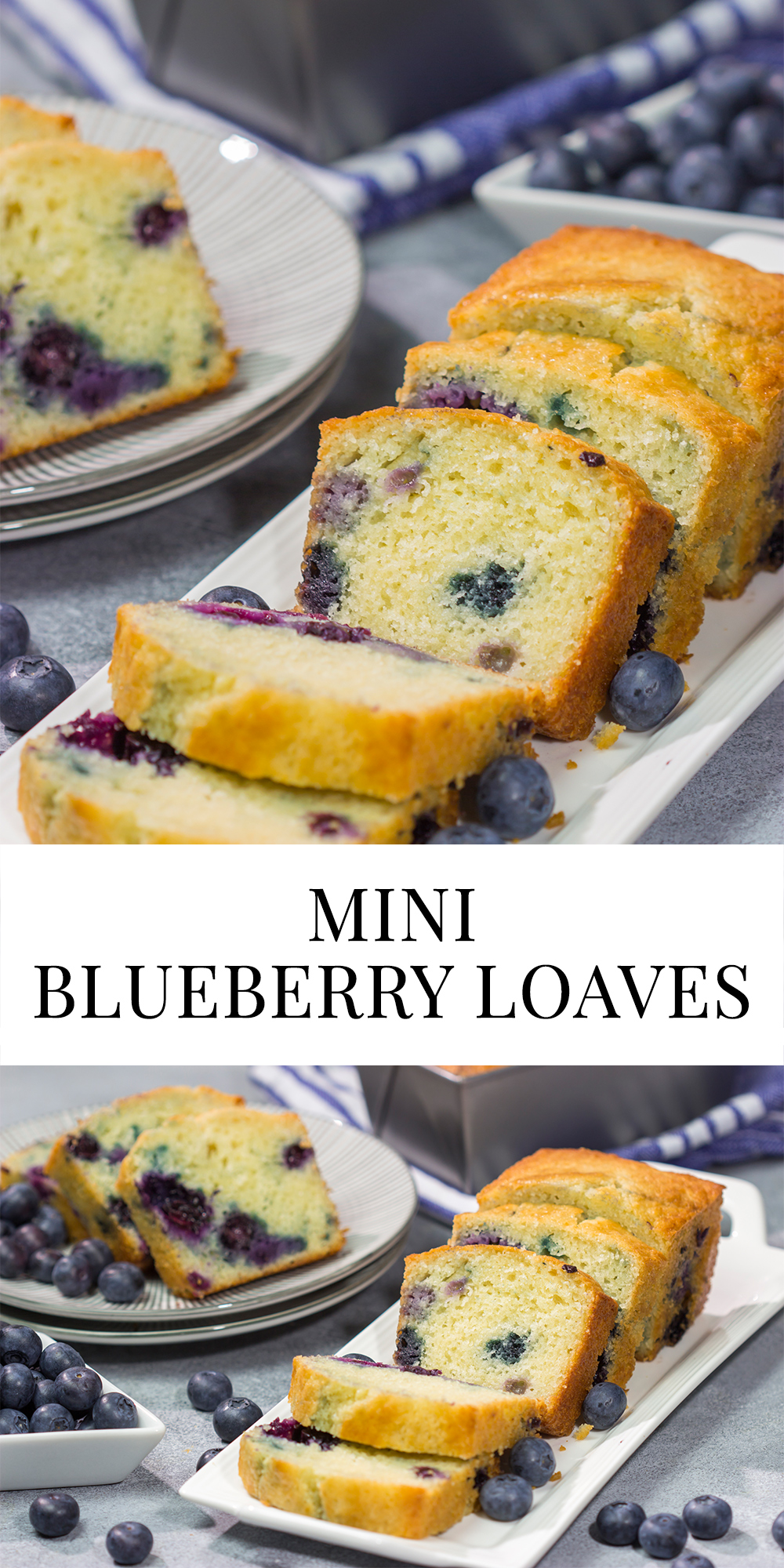 Everything is better in mini form! These Mini Blueberry Loaves are easy and delicious...and they're perfect for weekend breakfasts.