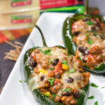 Mix up taco night with these Cheesy Stuffed Poblano Peppers! This flavor-packed recipe makes for a fun and delicious meal that is sure to become a family favorite.