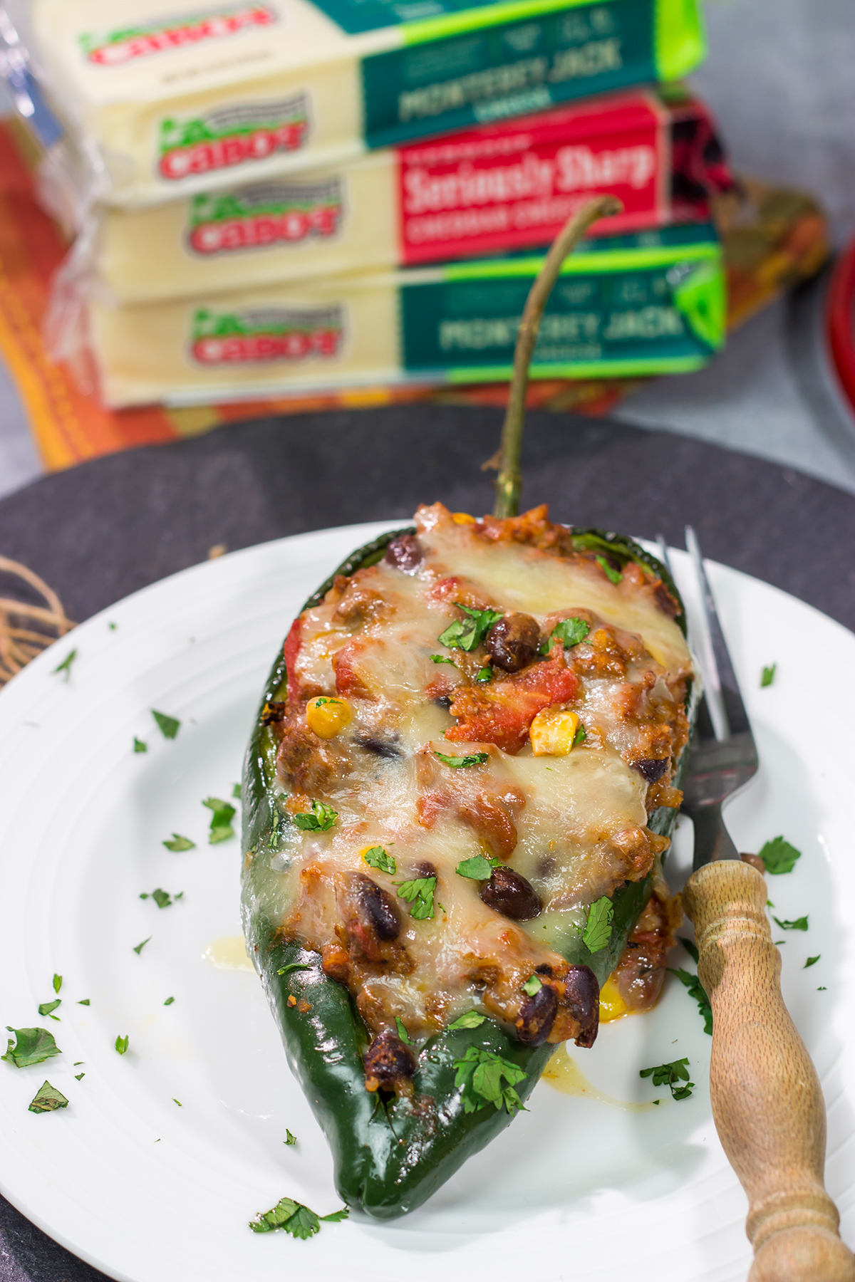 Mix up taco night with these Cheesy Stuffed Poblano Peppers! This flavor-packed recipe makes for a fun and delicious meal that is sure to become a family favorite.