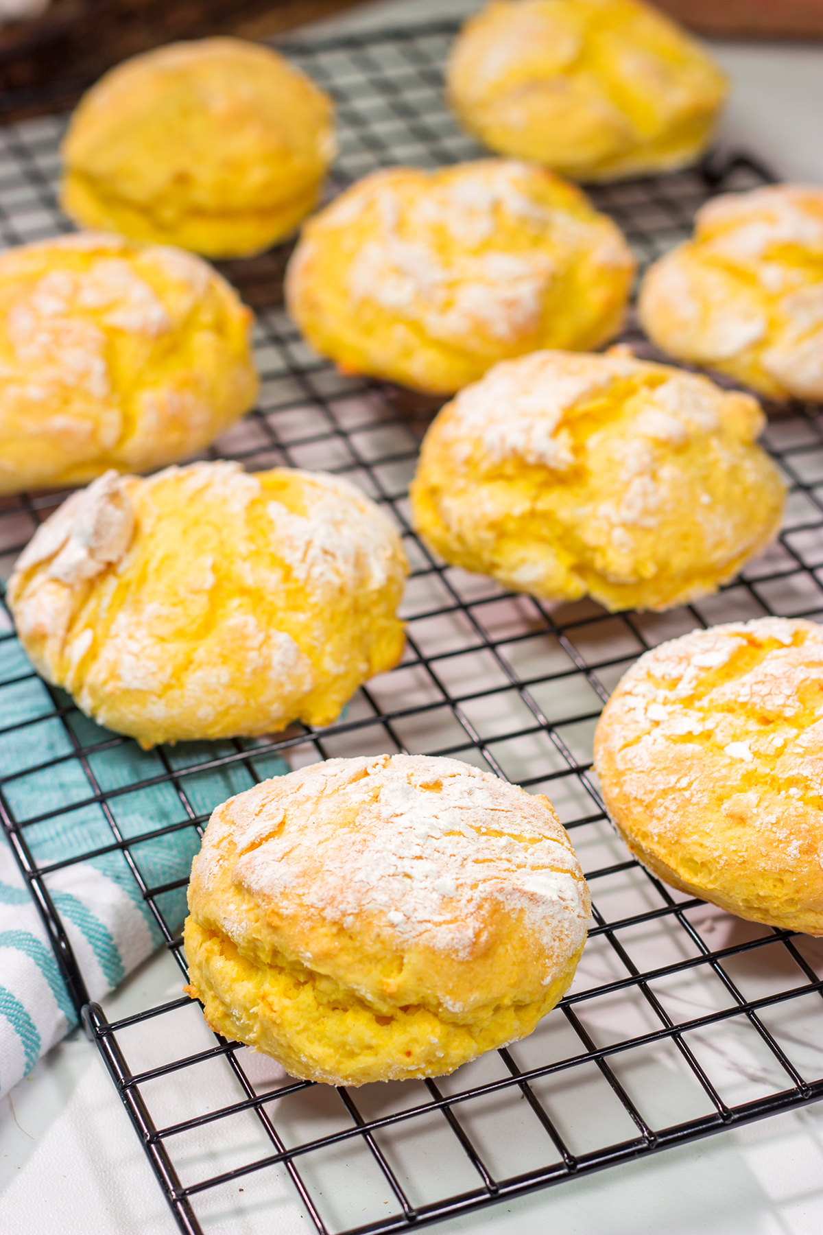 Sweet potatoes...in a biscuit!? Give it a try! These Sweet Potato Biscuits are light and fluffy, and they make a great side dish to any meal.