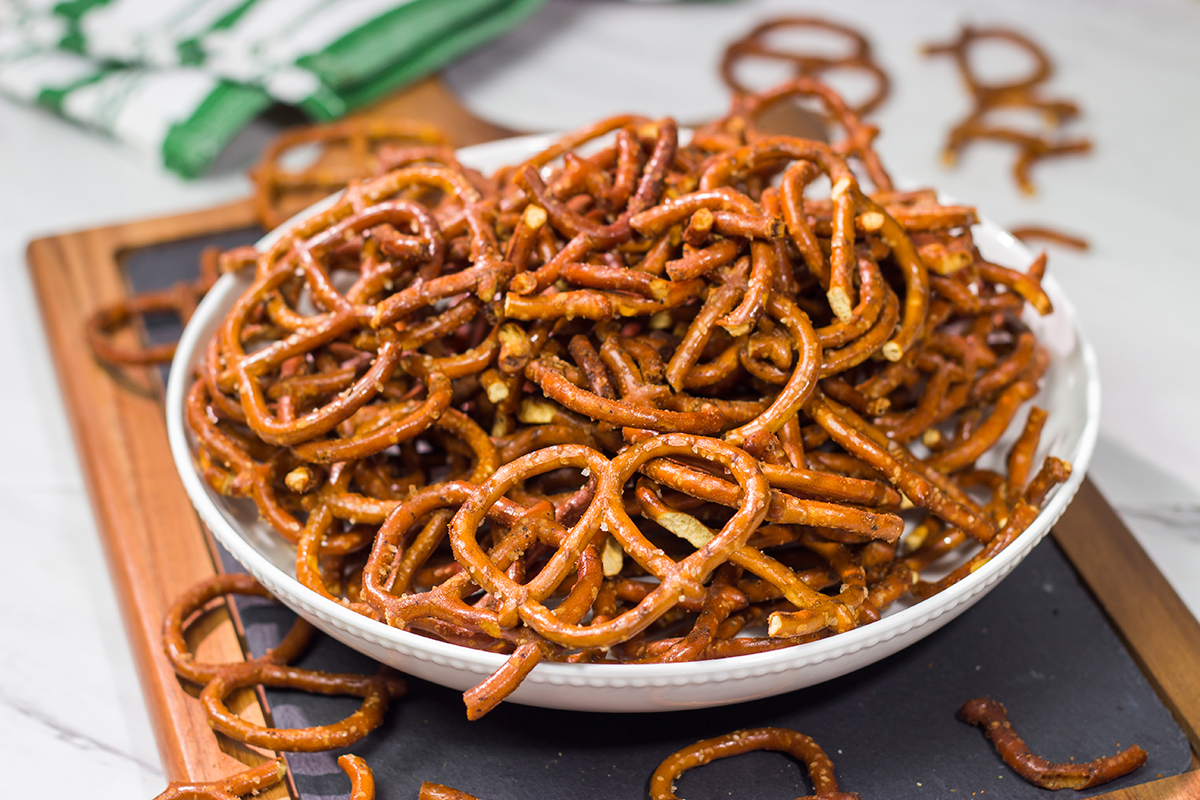 Fire up the smoker! These Smoked Ranch Pretzels are a unique and delicious snack. They go great with friends and cold beers!