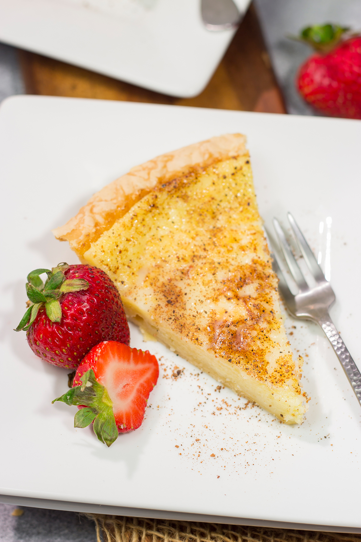 Featuring a creamy, vanilla flavored filling, this Egg Custard Pie is a classic recipe for a reason. It tastes just like the one Grandma used to make!