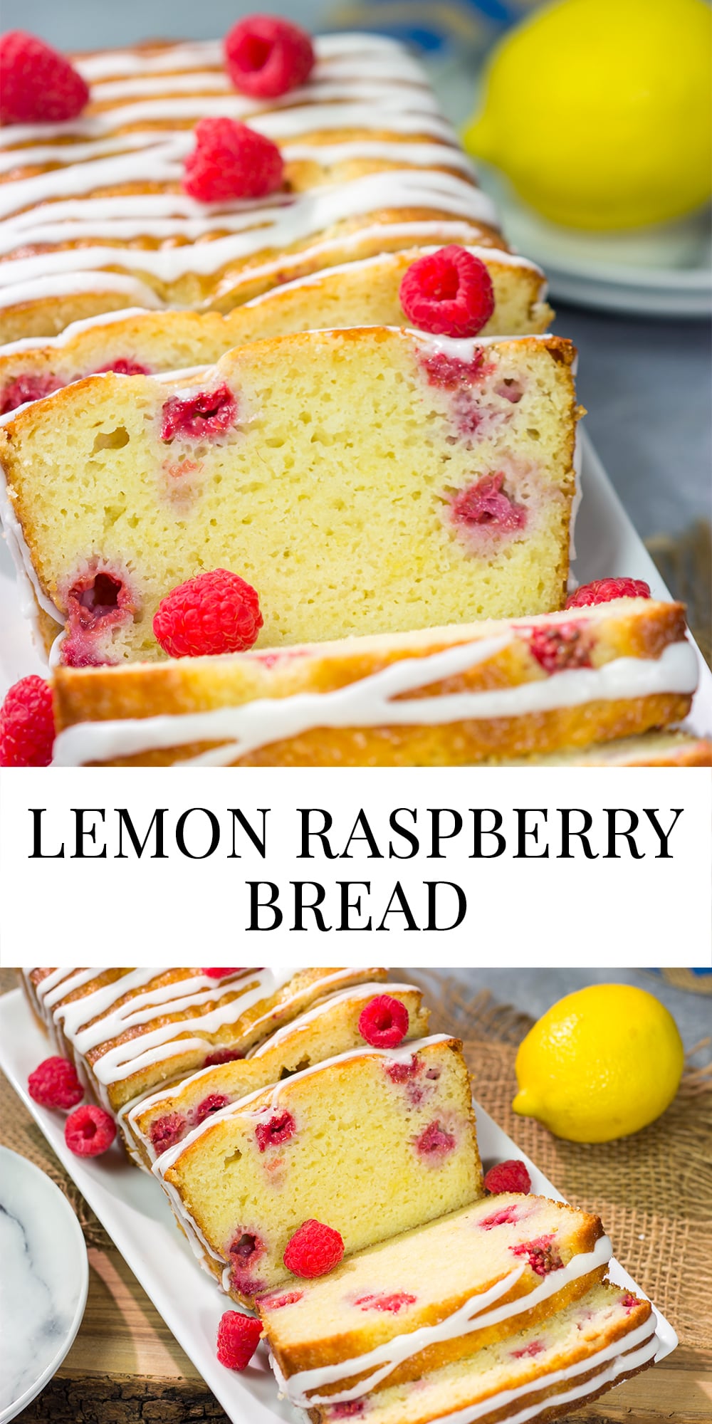 This Lemon Raspberry Bread is an easy quick bread recipe that captures the flavor of summer! It's great for breakfast, brunch or dessert.